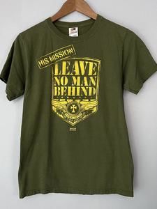 Kerusso Shirt Army Green His Mission Leave No Man Behind Jesus Tee 2013 Mens S
